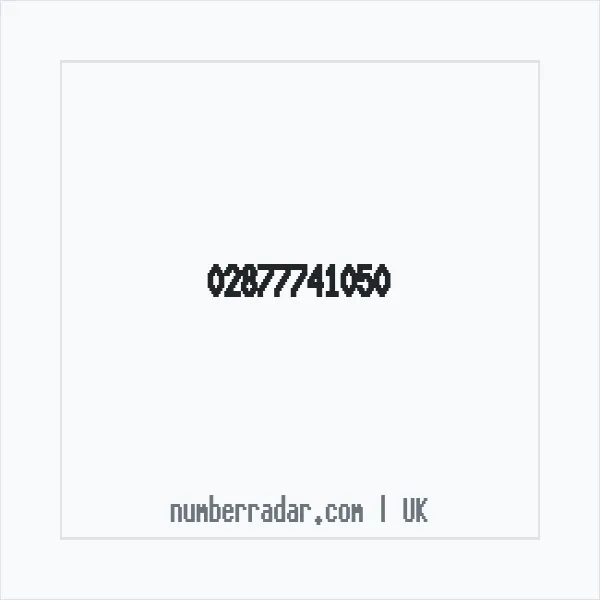 Reverse number check for +44 28 7774 1050 — who called me?