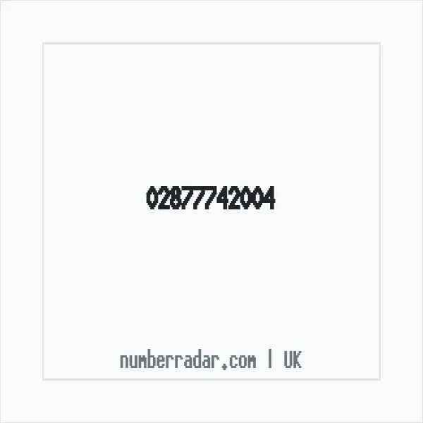 Reverse number check for +44 28 7774 2004 — who called me?