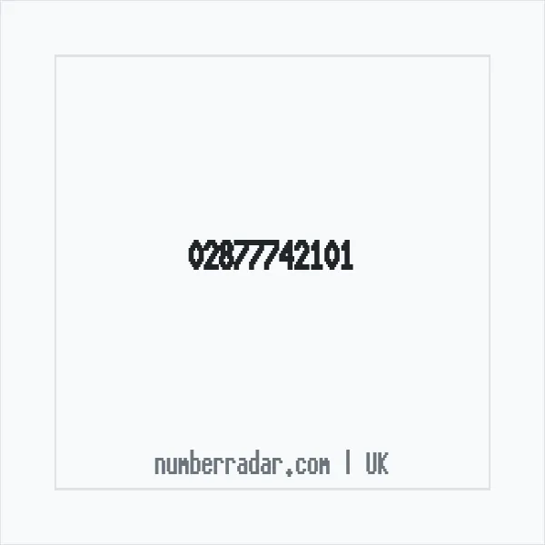Reverse number check for +44 28 7774 2101 — who called me?