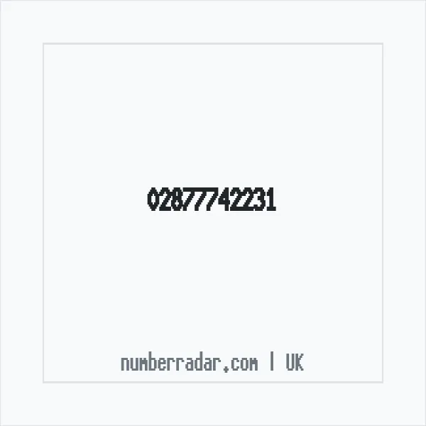 Reverse number check for +44 28 7774 2231 — who called me?