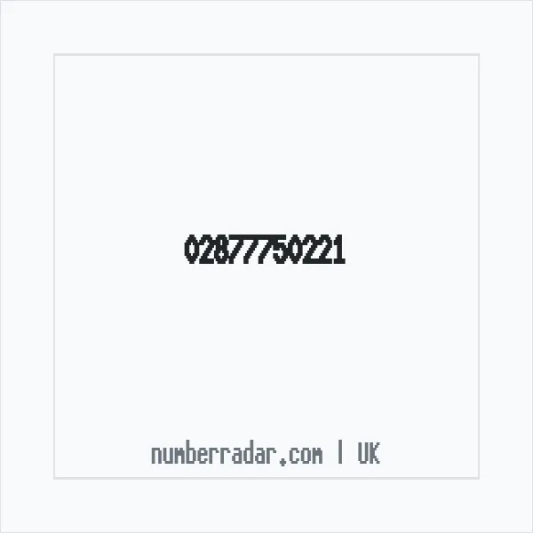 Reverse number check for +44 28 7775 0221 — who called me?