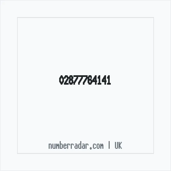 Reverse number check for +44 28 7776 4141 — who called me?