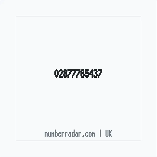 Reverse number check for +44 28 7776 5437 — who called me?