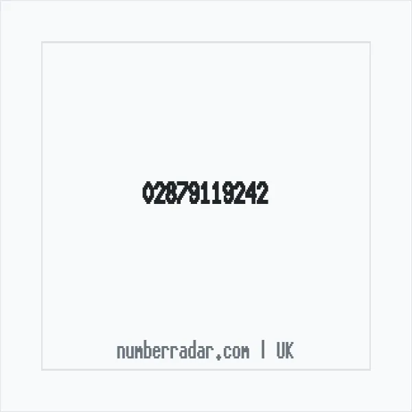 Reverse number check for +44 28 7911 9242 — who called me?