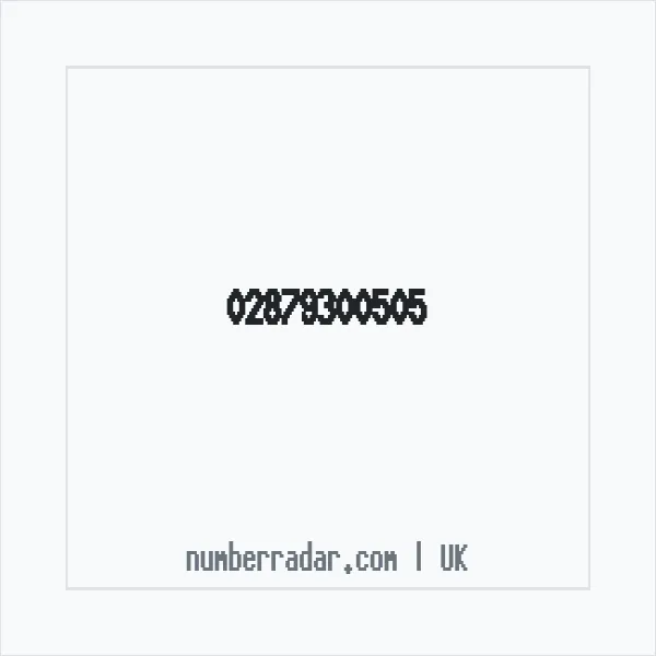 Reverse number check for +44 28 7930 0505 — who called me?