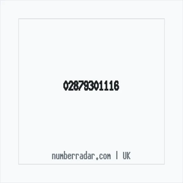 Reverse number check for +44 28 7930 1116 — who called me?