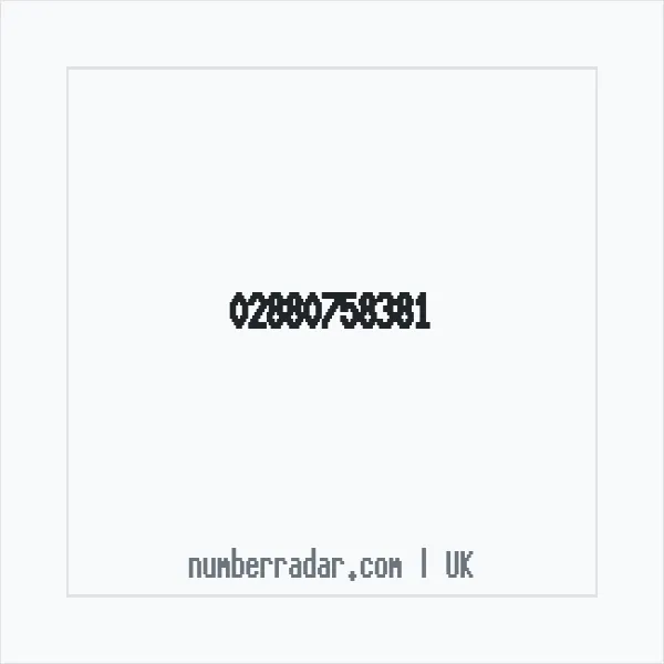 Reverse number check for +44 28 8075 8381 — who called me?