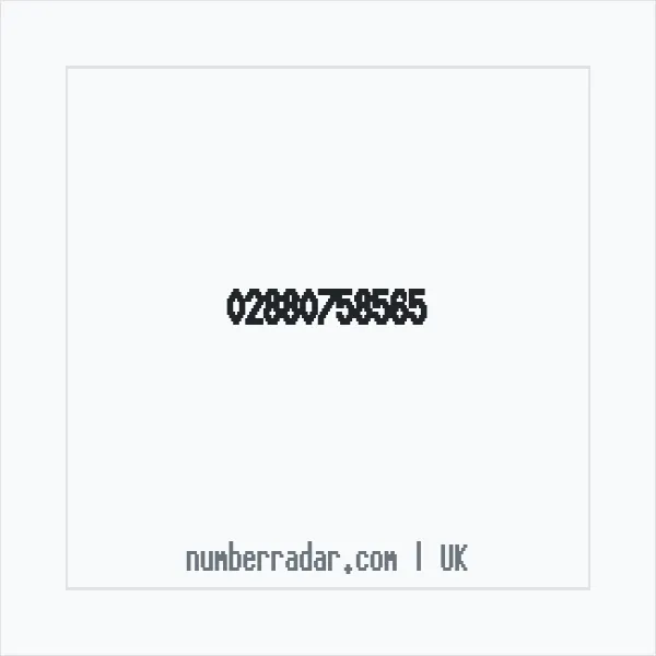 Reverse number check for +44 28 8075 8565 — who called me?