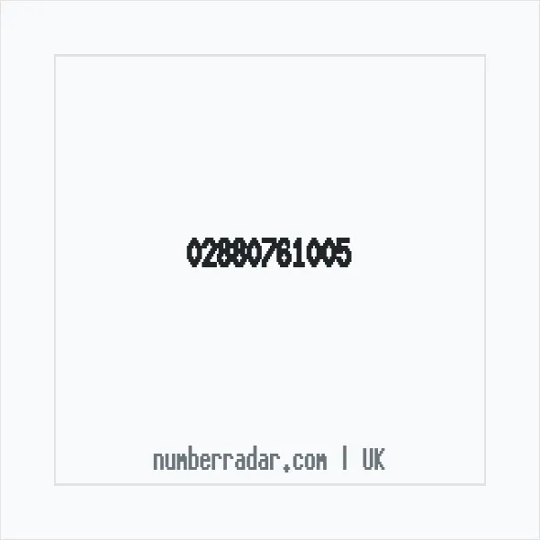 Reverse number check for +44 28 8076 1005 — who called me?