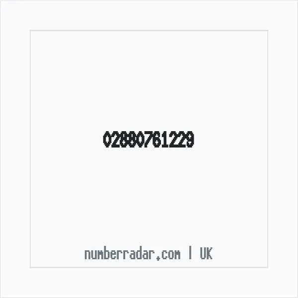 Reverse number check for +44 28 8076 1229 — who called me?