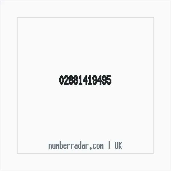Reverse number check for +44 28 8141 9495 — who called me?