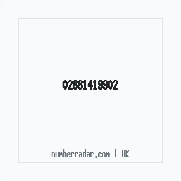 Reverse number check for +44 28 8141 9902 — who called me?