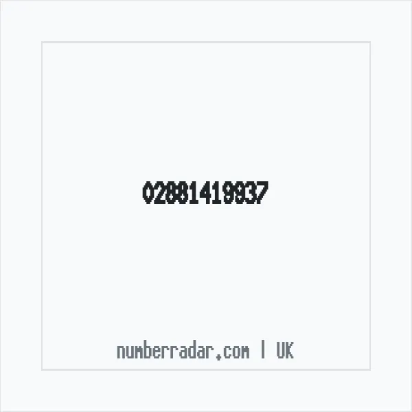 Reverse number check for +44 28 8141 9937 — who called me?