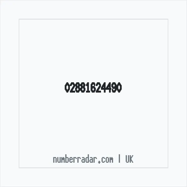 Reverse number check for +44 28 8162 4490 — who called me?