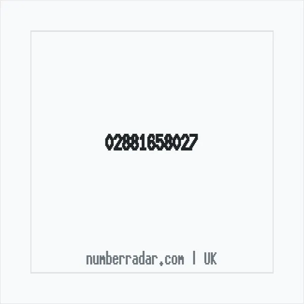 Reverse number check for +44 28 8165 8027 — who called me?