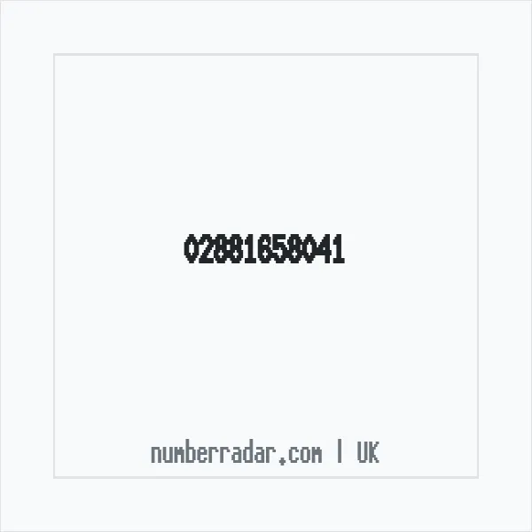Reverse number check for +44 28 8165 8041 — who called me?