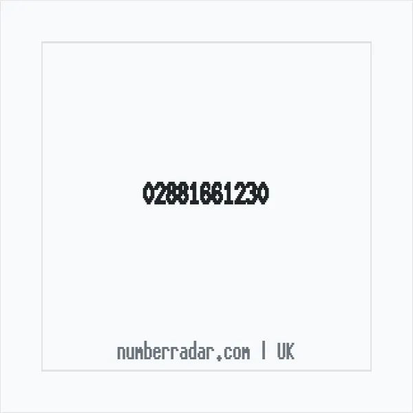 Reverse number check for +44 28 8166 1230 — who called me?