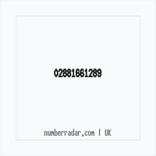 Reverse number check for +44 28 8166 1289 — who called me?