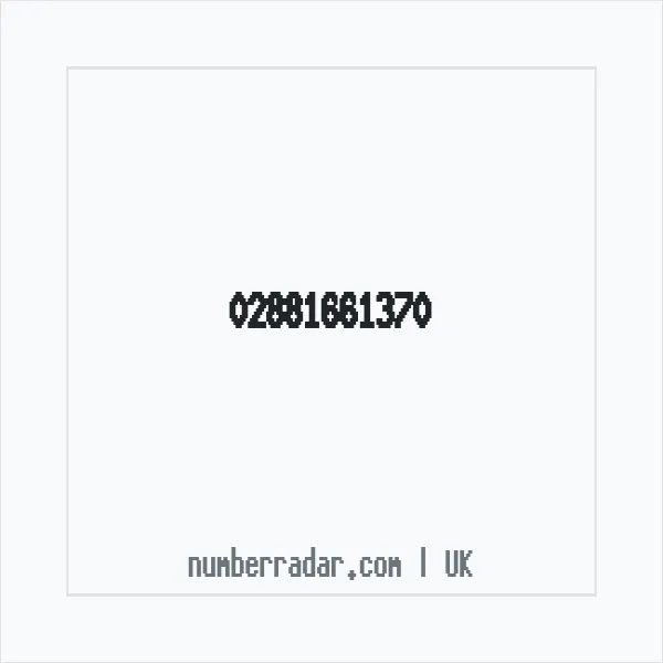Reverse number check for +44 28 8166 1370 — who called me?