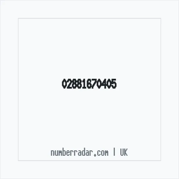 Reverse number check for +44 28 8167 0405 — who called me?