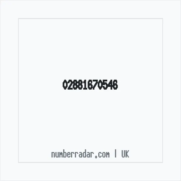 Reverse number check for +44 28 8167 0546 — who called me?