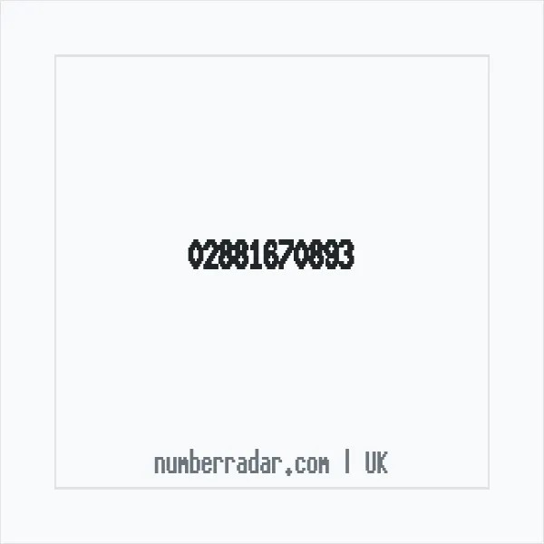 Reverse number check for +44 28 8167 0893 — who called me?
