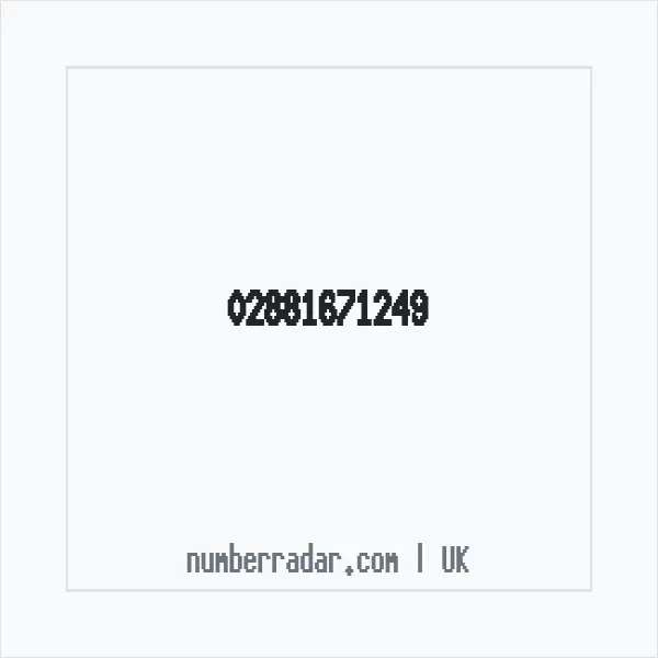 Reverse number check for +44 28 8167 1249 — who called me?