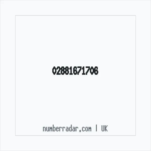Reverse number check for +44 28 8167 1706 — who called me?