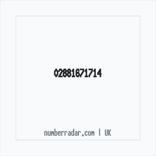 Reverse number check for +44 28 8167 1714 — who called me?