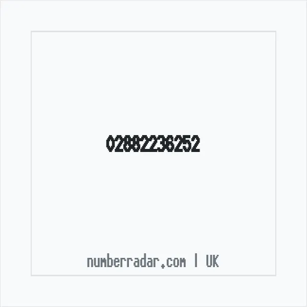 Reverse number check for +44 28 8223 6252 — who called me?