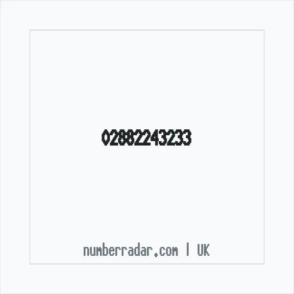 Reverse number check for +44 28 8224 3233 — who called me?