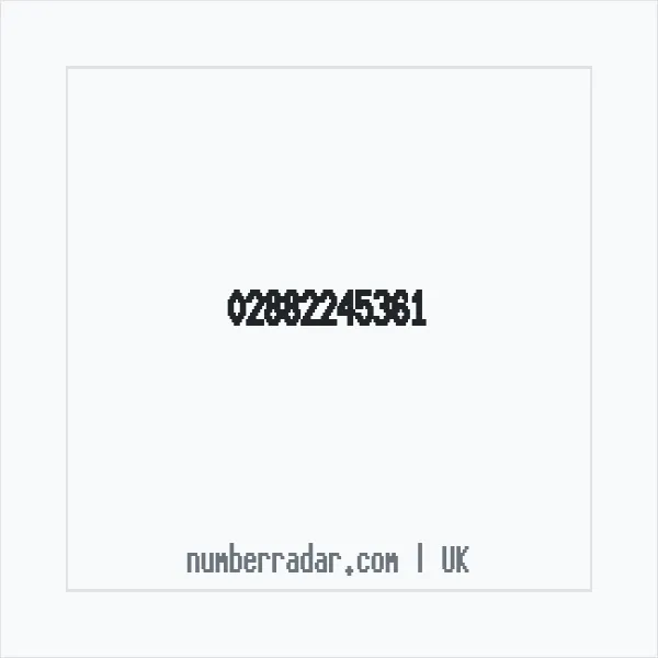 Reverse number check for +44 28 8224 5361 — who called me?