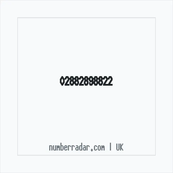 Reverse number check for +44 28 8289 8822 — who called me?