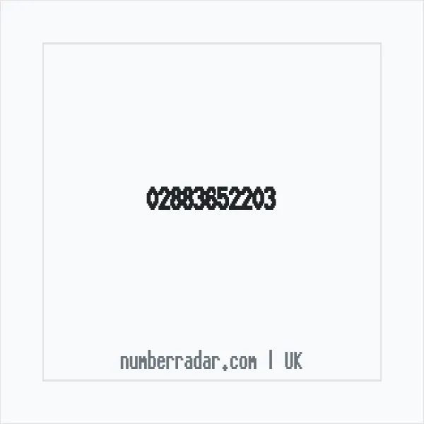 Reverse number check for +44 28 8365 2203 — who called me?