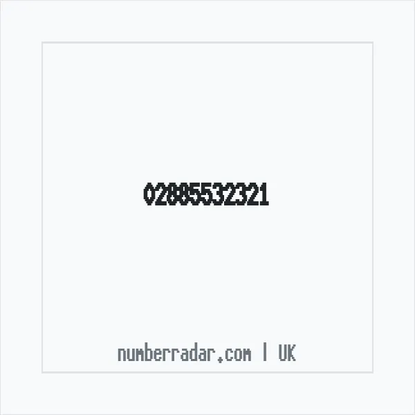 Reverse number check for +44 28 8553 2321 — who called me?
