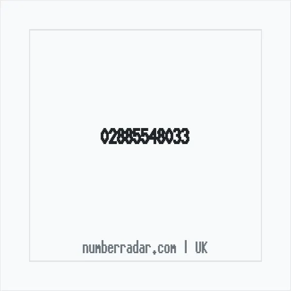 Reverse number check for +44 28 8554 8033 — who called me?
