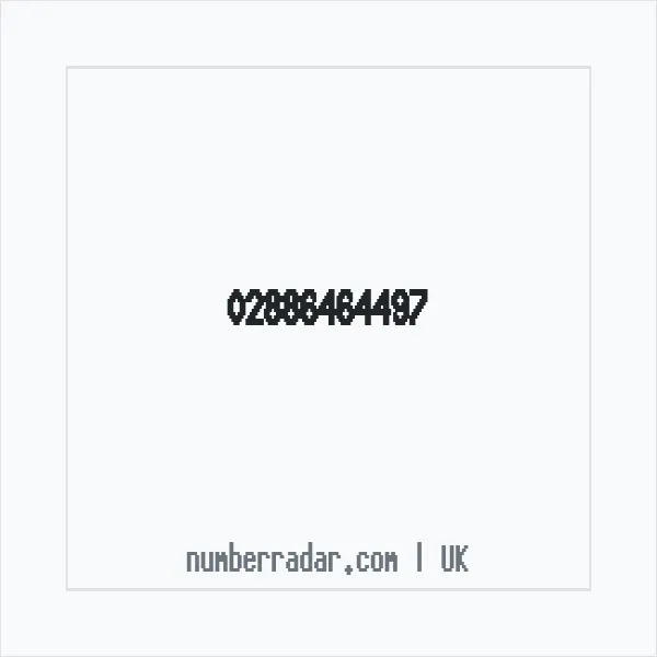 Reverse number check for +44 28 8646 4497 — who called me?