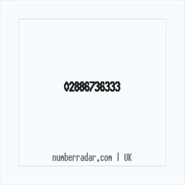 Reverse number check for +44 28 8673 6333 — who called me?