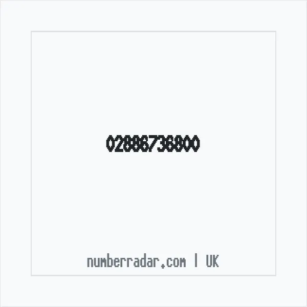 Reverse number check for +44 28 8673 6800 — who called me?
