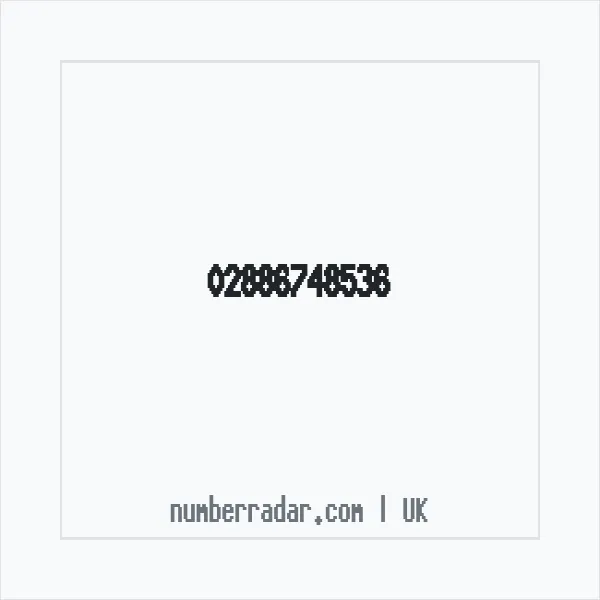 Reverse number check for +44 28 8674 8536 — who called me?
