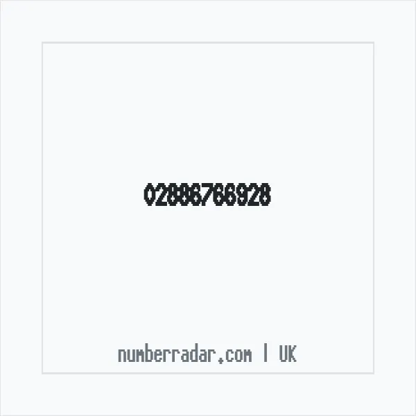 Reverse number check for +44 28 8676 6928 — who called me?