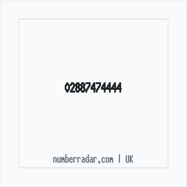 Reverse number check for +44 28 8747 4444 — who called me?