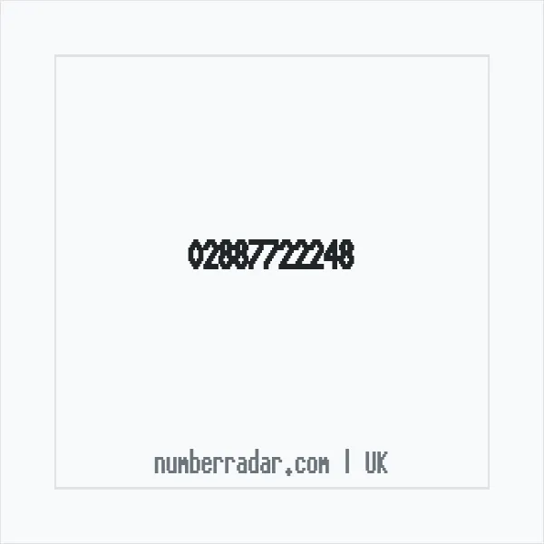 Reverse number check for +44 28 8772 2248 — who called me?