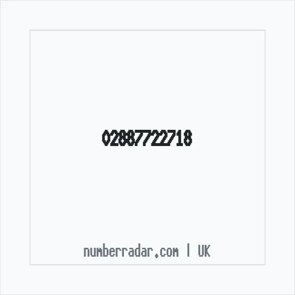 Reverse number check for +44 28 8772 2718 — who called me?