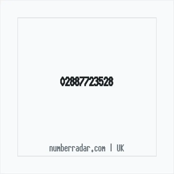 Reverse number check for +44 28 8772 3528 — who called me?