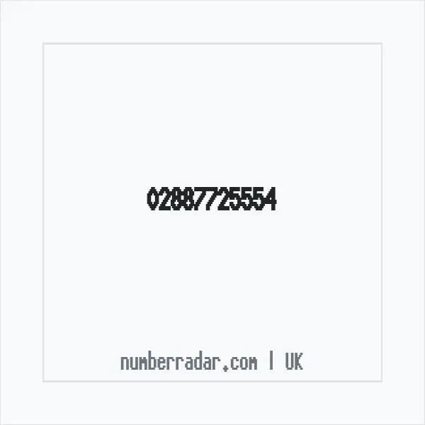 Reverse number check for +44 28 8772 5554 — who called me?