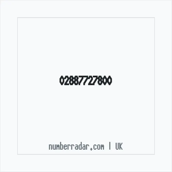 Reverse number check for +44 28 8772 7800 — who called me?
