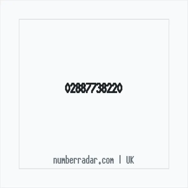 Reverse number check for +44 28 8773 8220 — who called me?