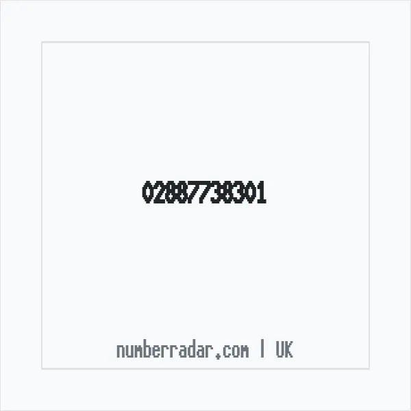 Reverse number check for +44 28 8773 8301 — who called me?