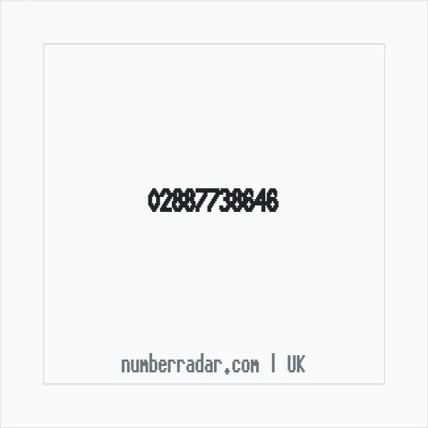 Reverse number check for +44 28 8773 8646 — who called me?